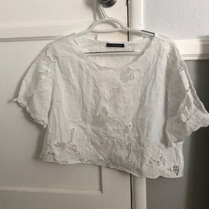 White lacy blouse